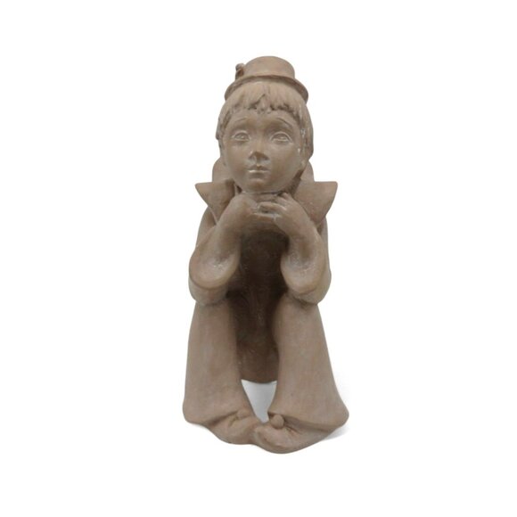 AUSTIN PRODUCTIONS 1980 Seated Boy Clown Figurine Vintage 9" - Picture 1 of 11